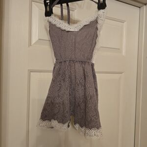 NWT Girls Lace Romper | Size 5T | Mauve Purple | Boho Cottagecore